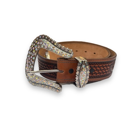 Brighton Rhinestone Bling Western Belt - Picture 1 of 3